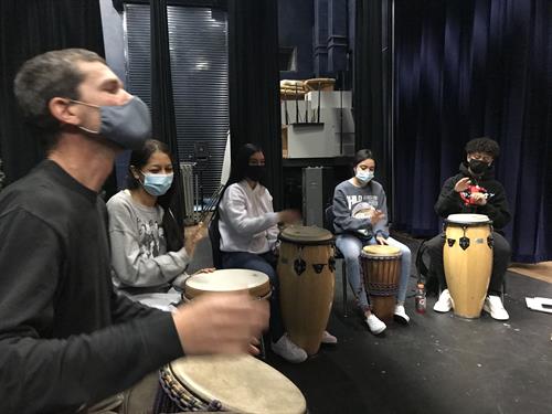 Bilingual Drum Circle Elective at Roaring Fork High School 