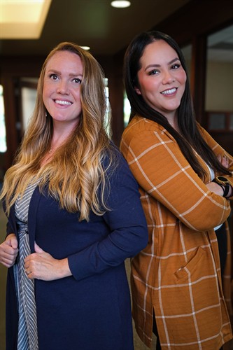 Brigetta Hammer (Commercial Lender and Branch Manager) and Yessika Gonzalez (Business Retail Manager)