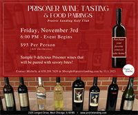 Prisoner Wine Tasting and Food Pairing