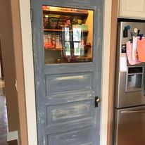 Make a new door look old and distressed