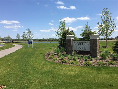 Norton Lake Subdivision Entrance - Fox Mill & Norton Lake Drive