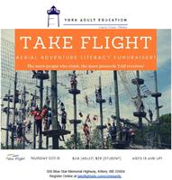 York Adult Education Fundraiser at Take Flight Adventures