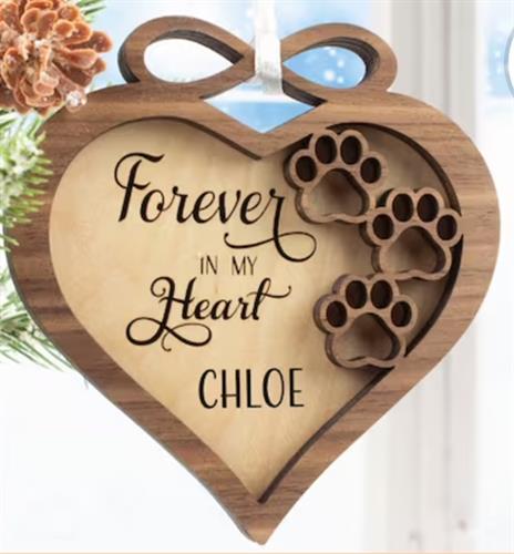 Pet Memorial Ornament - personalized with name
