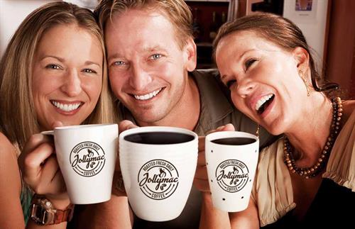 Family and Friends Enjoy A Coffee Break!