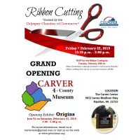 Ribbon Cutting- The Carver 4- County Museum