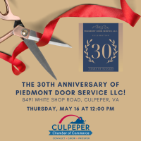 Ribbon Cutting - Piedmont Door Service 30 Year Anniversary