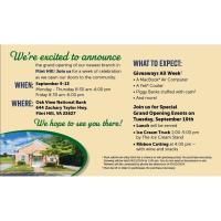 Oak View Bank Grand Opening Week Flint Hill