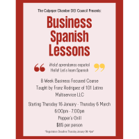 The Culpeper Chambers DEI Council Presents: Business Spanish Language - an 8 week course