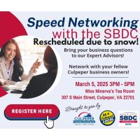 Speed Networking/Advising with the SBDC