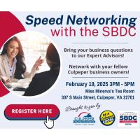 Speed Networking/Advising with the SBDC