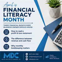 April is National Financial Literacy Month - 3 financial basics every business should know
