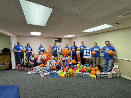 All of the Sports Equipment that was donated to Title 1 Schools & the Boys & Girls club of Madison County.
