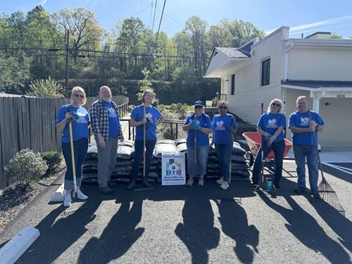 Greater Piedmont REALTORS® help with landscaping in Affordable Housing Developments across their footprint.