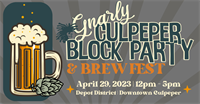 Mark your Calendar for the 2023 Gnarly Culpeper Block Party & Brew Fest!
