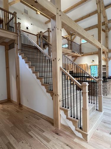 Customized Hardwood Stairs and Railings