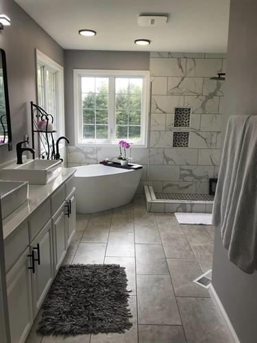 Complete Bathroom Tile Renovation