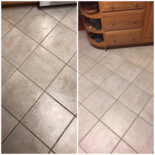 Tile Cleaning Before and After