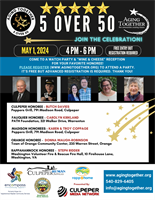 Aging Together’s 5 Over 50 Celebration is May 1!