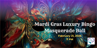 Mardi Gras Luxury Bingo Masquerade Ball