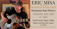 Eric Misa at Mountain Run Winery's Triathlon After-Party