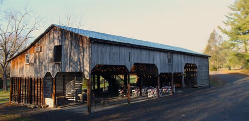 Our corn crib tasting barn