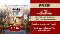 FREE Hot Beverages during the Culpeper Christmas Parade!