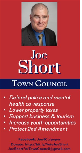 Learn about Joe and his platform priorities.  Let him know if you'd like copies of this as a rack card or doorhanger.