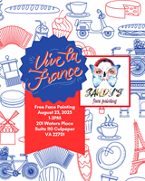 Sandy's Facepainting - General Lafayette's Visit and Bicentennial Celebration
