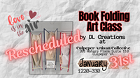Love is in the Air Book Folding Art Class