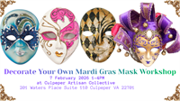 Decorate Your Own Mardi Gras Mask