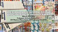 Decoupage Serving Board Workshop