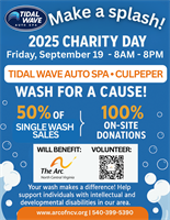 Tidal Wave Auto Spa Supports Arc of NCV on Sept. 19
