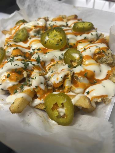 Buffalo Chicken Fries. 