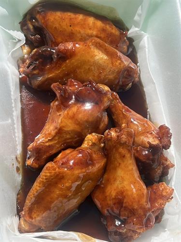 Bourbon Chicken Wings