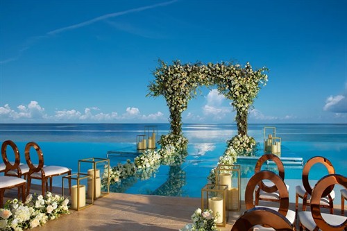 Wedding Venue at Dreams Natura in Cancun, Mexico.