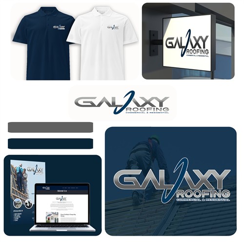 galaxy roofing brand identity