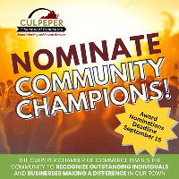 Culpeper Chamber of Commerce Invites Community to Submit Award Nominations for 112th Annual Meeting & Awards Banquet