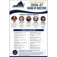 THE VIRGINIA ASSOCIATION OF CHAMBER OF COMMERCE EXECUTIVES ANNOUNCES 2026-2027 OFFICERS AND BOARD 
