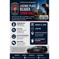 Culpeper Police to Discuss ALPR Technology, Privacy, and Public Safety at Town Hall