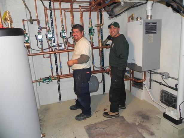 A Proud installation team.  Our technicians really take ownership of their work