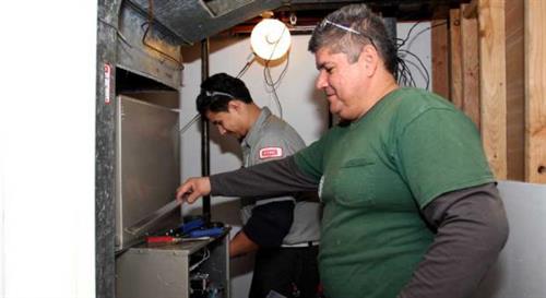 One of our father and son teams working together.