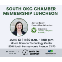 Membership Luncheon with Adria Berry, Executive Director of the Oklahoma Medical Marijuana Authority