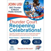 Thunder Court Reopening Celebration at Highland East Junior High School