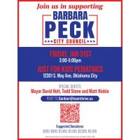 Join us in Supporting Barbara Peck for City Council