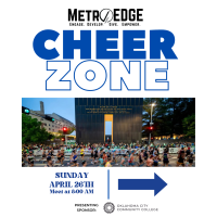 MetroEDGE Cheer Zone at the OKC Memorial Marathon