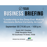 "Leadership in the Deep End: Making Decisions Before Certainty Arrives" Business Briefing Lunch