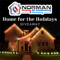 Home for the Holiday Giveaway - Free HVAC System for a Local Family by Norman Heating, Air Conditioning, & Plumbing