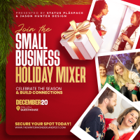 Status PlaSpace Small Business Holiday Mixer