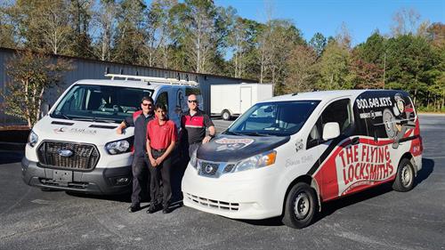 Owner Ravi and 2 techs and vans