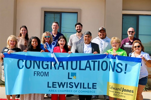 Celebrated the ribbon cutting by Lewisville Area Chamber of Commerce 